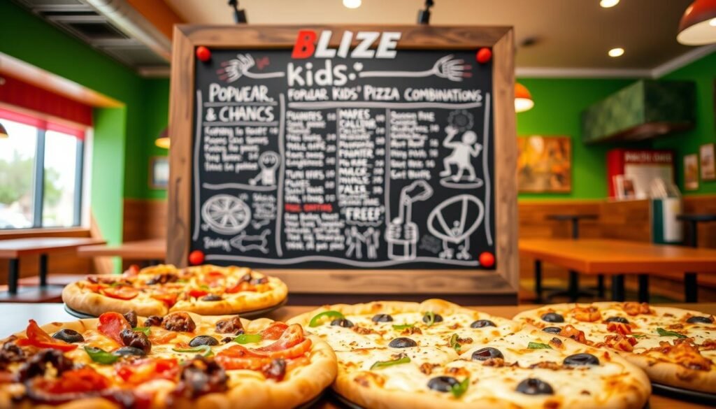 Blaze Pizza Kids Menu Combinations