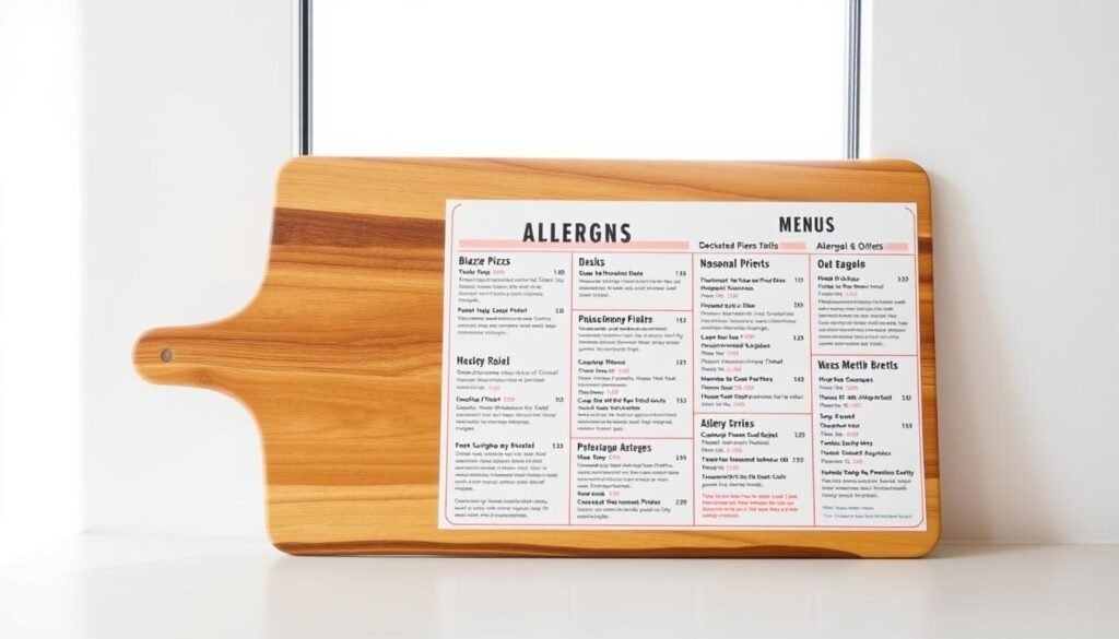Blaze Pizza Seasonal Allergen Menu