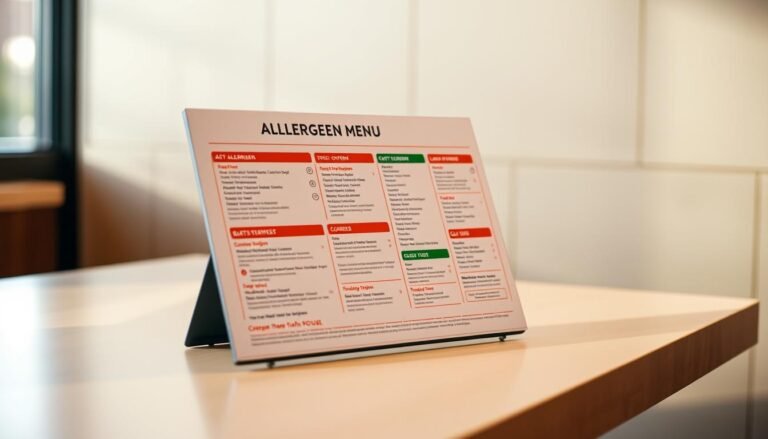 blaze pizza allergen menu